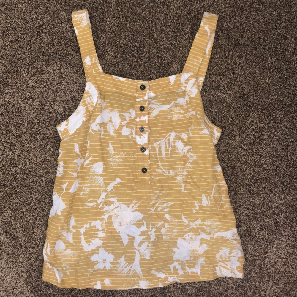 Floral Yellow Tank
